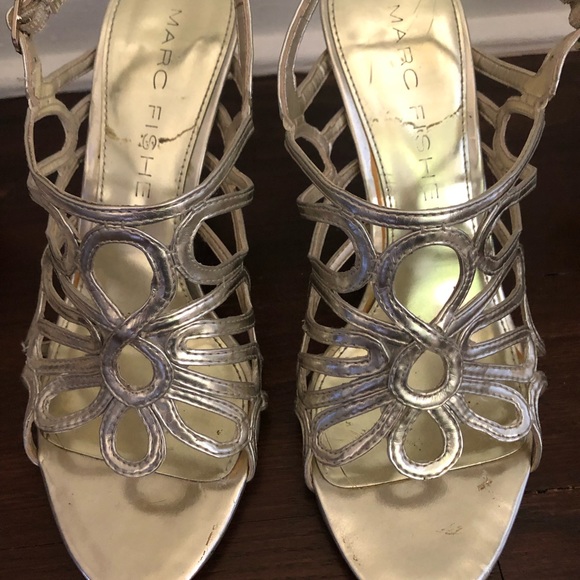 Mark Fisher heeled sandals. - Picture 1 of 3